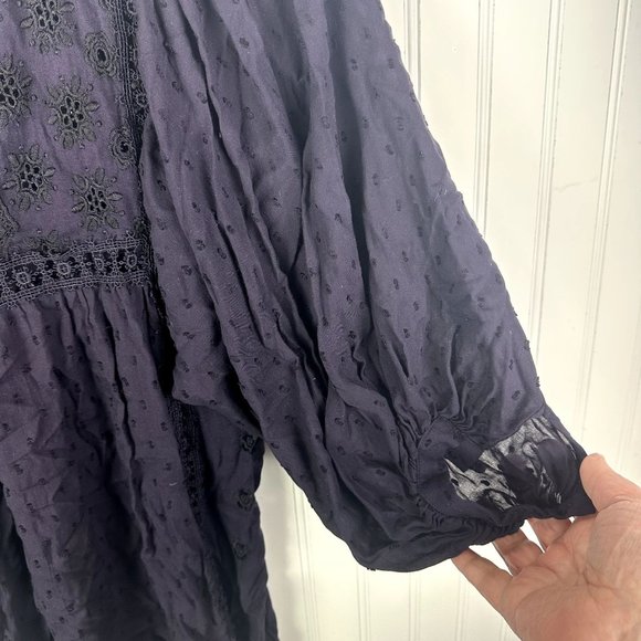 Free People Charlotte Tunic Deep Plum size XL - Picture 4 of 5